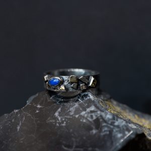 Anillo Hombre Barroco con Lapislázuli