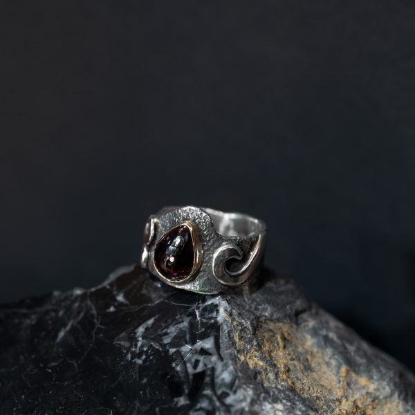 Anillo Gota Granate - Imagen 2