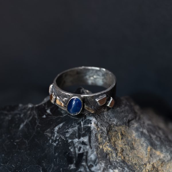 Anillo de Hombre Barroco Lapislázuli - Imagen 2