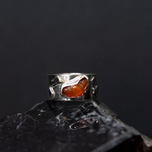 Anillo Ópalo de Fuego Mexicano