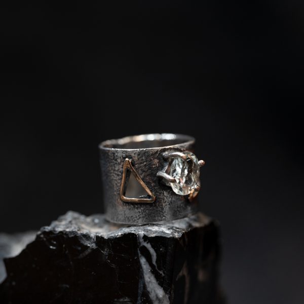 Anillo Aguamarina entre Ventanas - Imagen 3